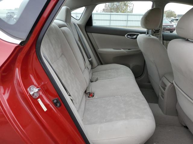 3N1AB7AP7DL650328 - 2013 NISSAN SENTRA S RED photo 10