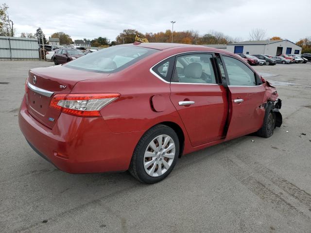 3N1AB7AP7DL650328 - 2013 NISSAN SENTRA S RED photo 3