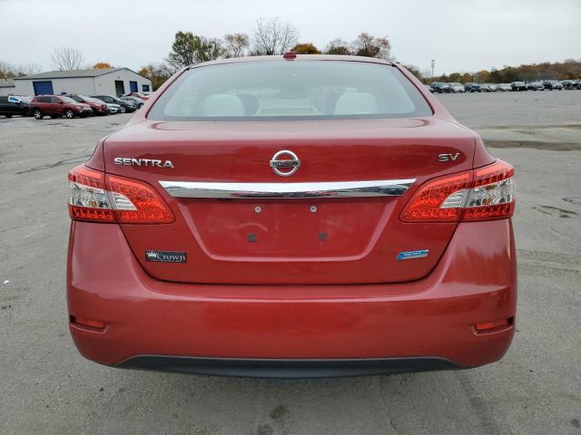 3N1AB7AP7DL650328 - 2013 NISSAN SENTRA S RED photo 6