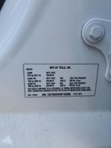 7SAYGDED4RF184698 - 2024 TESLA MODEL Y Ağ foto 13