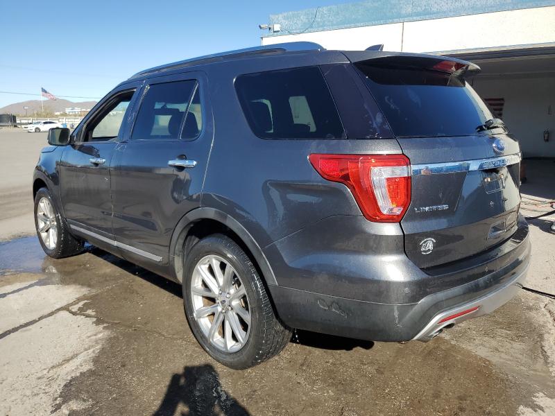 1FM5K7FH2GGD29110 - 2016 FORD EXPLORER LIMITED GRAY photo 2