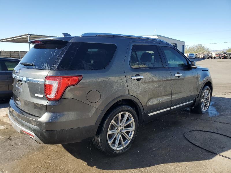 1FM5K7FH2GGD29110 - 2016 FORD EXPLORER LIMITED GRAY photo 3