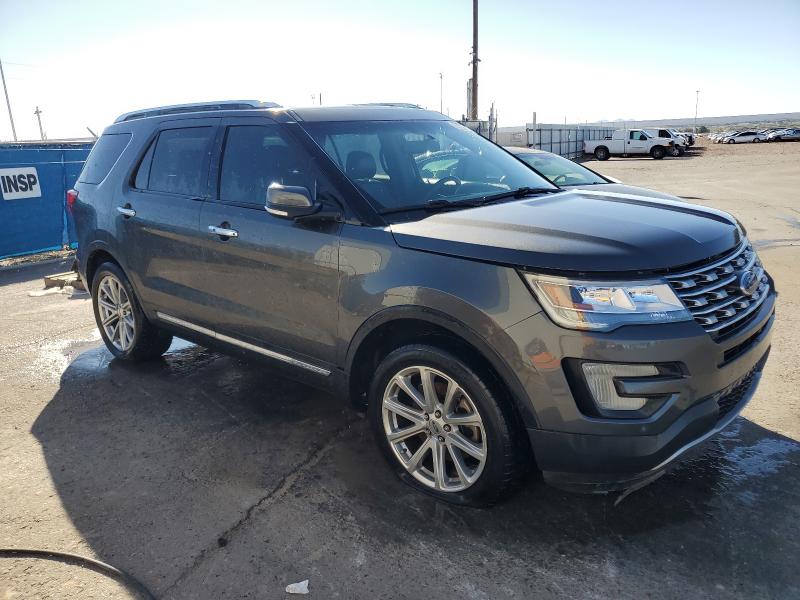 1FM5K7FH2GGD29110 - 2016 FORD EXPLORER LIMITED GRAY photo 4