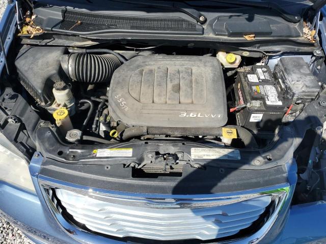 2C4RC1CG2CR199978 - 2012 CHRYSLER TOWN & COU TOURING L BLUE photo 12