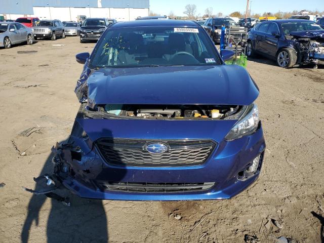 4S3GKAM64J3600338 - 2018 SUBARU IMPREZA SPORT BLUE photo 5