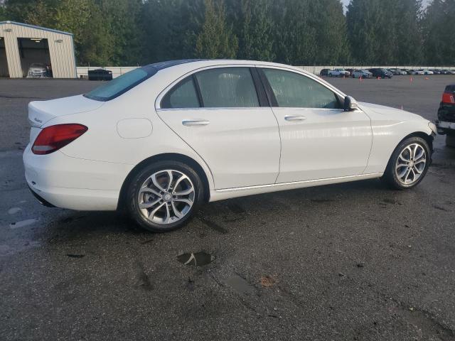 55SWF4KB1GU101847 - 2016 MERCEDES-BENZ C 300 4MATIC WHITE photo 3