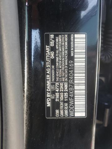 WDDWF4KB7JR404169 - 2018 MERCEDES-BENZ C 300 4MATIC BLACK photo 12