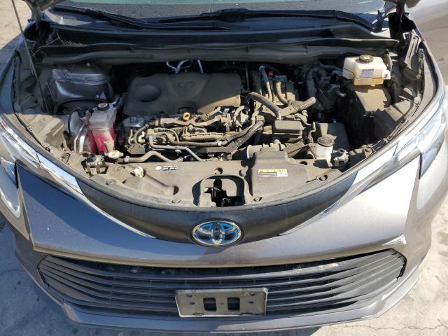 5TDKRKEC4NS103245 - 2022 TOYOTA SIENNA LE GRAY photo 12
