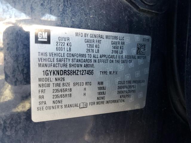 1GYKNDRS8HZ127456 - 2017 CADILLAC XT5 LUXURY 蓝色 照片 13