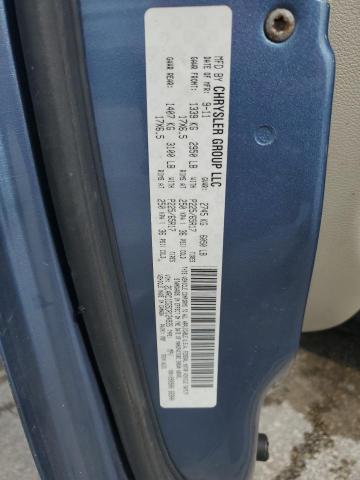 2C4RC1CG5CR124935 - 2012 CHRYSLER TOWN & COU TOURING L BLUE photo 13