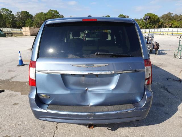 2C4RC1CG5CR124935 - 2012 CHRYSLER TOWN & COU TOURING L BLUE photo 6