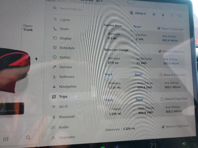 7SAYGDEE5TF396350 - 2026 TESLA MODEL Y Qırmızı foto 9