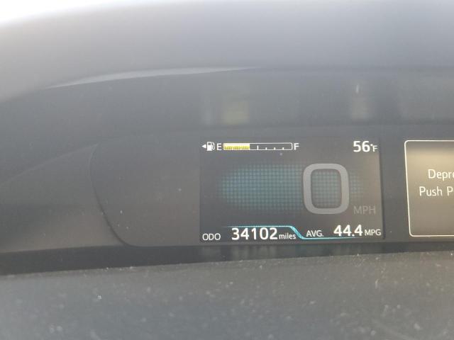 JTDL9RFU9K3002834 - 2019 TOYOTA PRIUS 灰色 照片 9