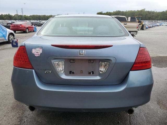 1HGCM66377A016482 - 2007 HONDA ACCORD LX BLUE photo 6