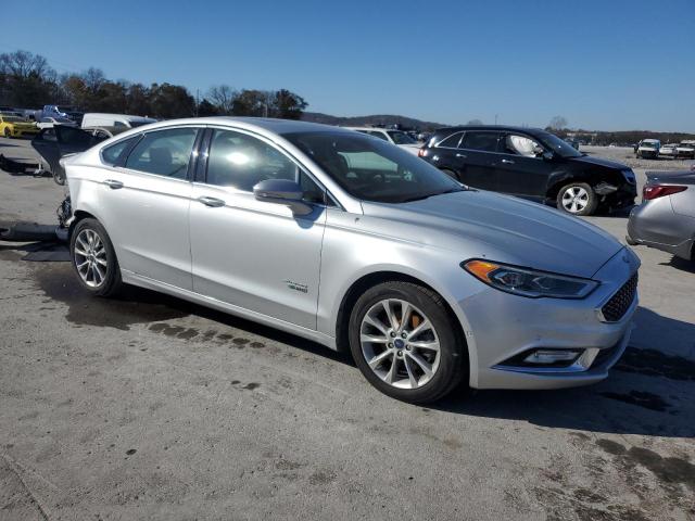 3FA6P0SU6HR208570 - 2017 FORD FUSION TITANIUM PHEV SILVER photo 4
