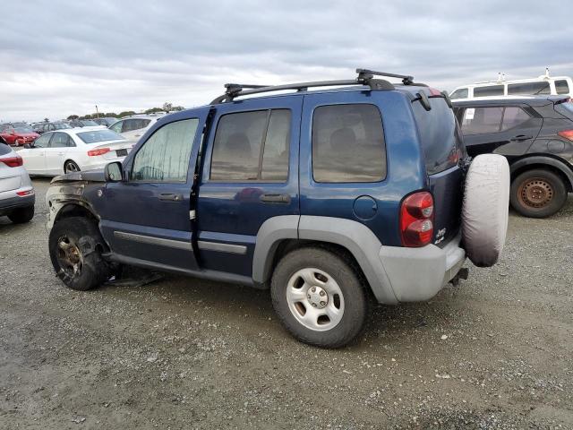 1J8GL48K95W592157 - 2005 JEEP LIBERTY SPORT 蓝色 照片 2