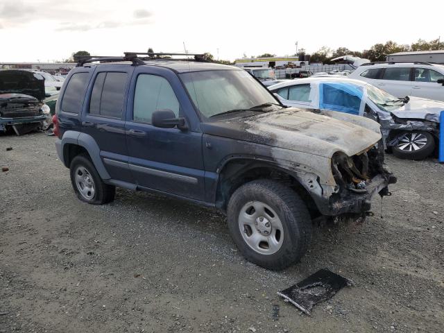 1J8GL48K95W592157 - 2005 JEEP LIBERTY SPORT 蓝色 照片 4