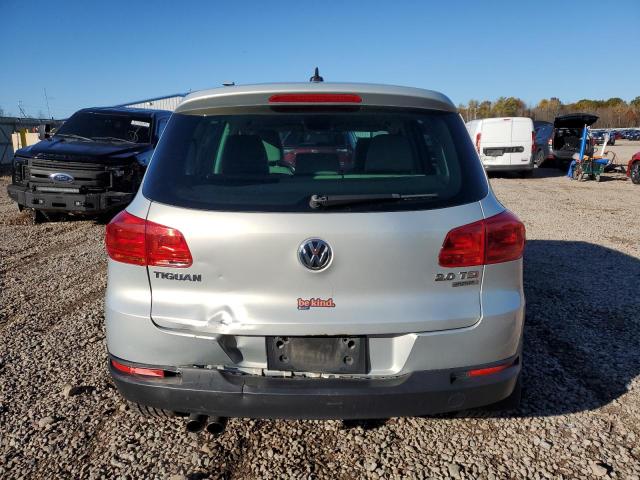 WVGBV3AX2EW551246 - 2014 VOLKSWAGEN TIGUAN S SILVER photo 6