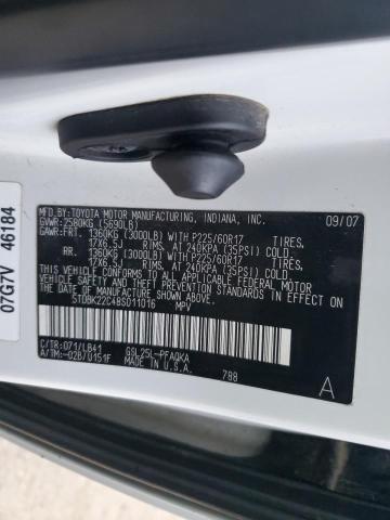 5TDBK22C48S011016 - 2008 TOYOTA SIENNA XLE Ağ foto 13