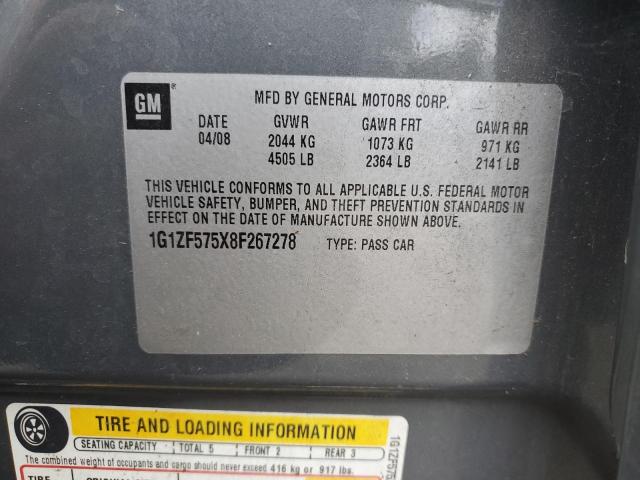 1G1ZF575X8F267278 - 2008 CHEVROLET MALIBU HYBRID Boz foto 12