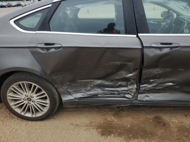 3FA6P0T96GR230822 - 2016 FORD FUSION SE GRAY photo 10