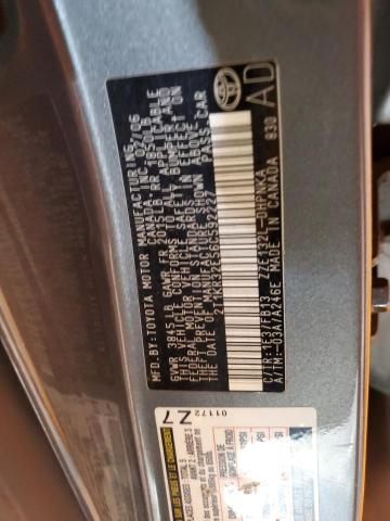 2T1KR32E56C592227 - 2006 TOYOTA COROLLA MA XR GRAY photo 12