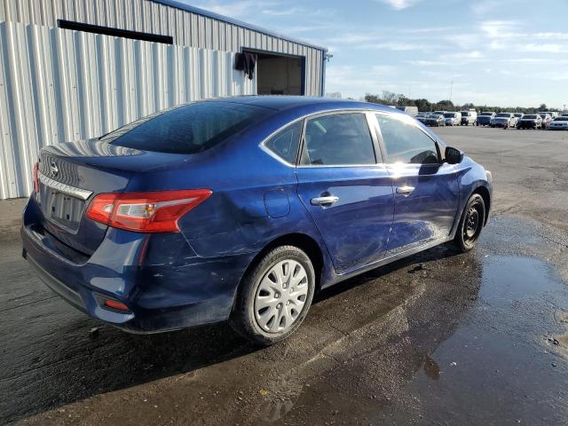 3N1AB7AP0KY283451 - 2019 NISSAN SENTRA S أزرق صورة 3