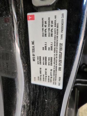 5YJ3E1EB3JF156132 - 2018 TESLA MODEL 3 Սև լուսանկար 12