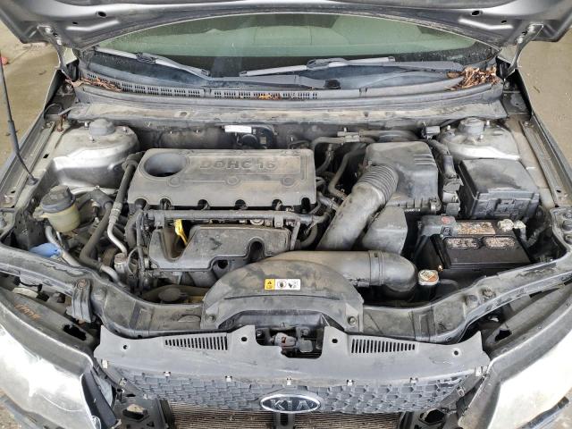 KNAFU4A27C5512400 - 2012 KIA FORTE EX CHARCOAL photo 11