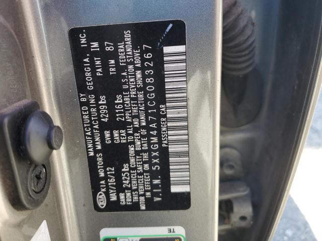 5XXGM4A71CG083267 - 2012 KIA OPTIMA LX Boz foto 12