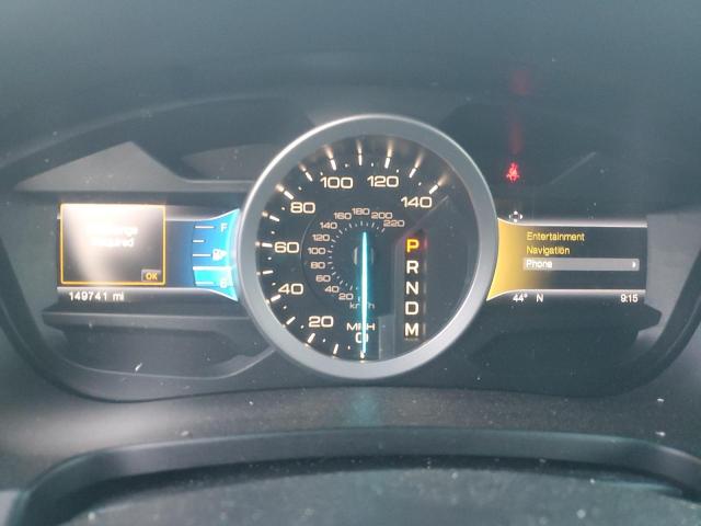 1FM5K8D87EGA12347 - 2014 FORD EXPLORER XLT BLUE photo 9