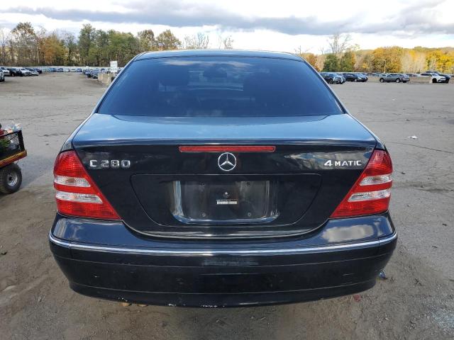 WDBRF92H27F853759 - 2007 MERCEDES-BENZ C 280 4MATIC BLACK photo 6