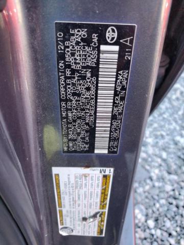 JTDBU4EE6BJ088526 - 2011 TOYOTA COROLLA BASE Grau Foto 12