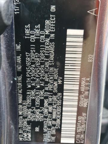 5TDBK3EH3DS195128 - 2013 TOYOTA HIGHLANDER BASE 灰色 照片 13