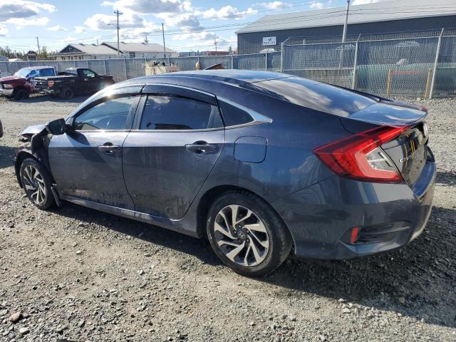 2HGFC2F71LH009230 - 2020 HONDA CIVIC EX BLUE photo 2