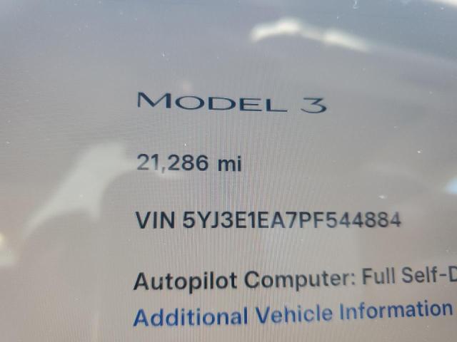 5YJ3E1EA7PF544884 - 2023 TESLA MODEL 3 ნაცრისფერი ფოტო 9