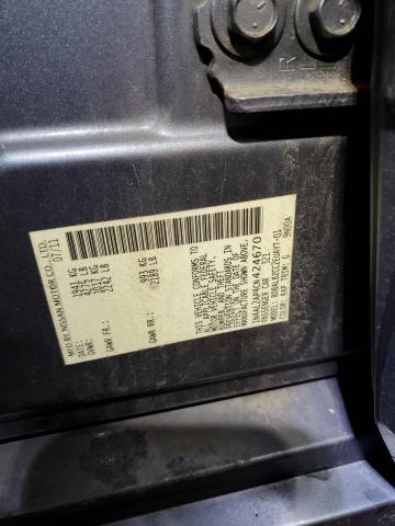 1N4AL2AP4CN424670 - 2012 NISSAN ALTIMA BASE BLUE photo 12