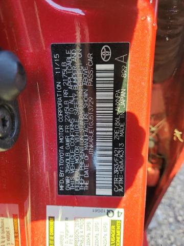 JTNKARJE1GJ513729 - 2016 TOYOTA SCION IM RED photo 12