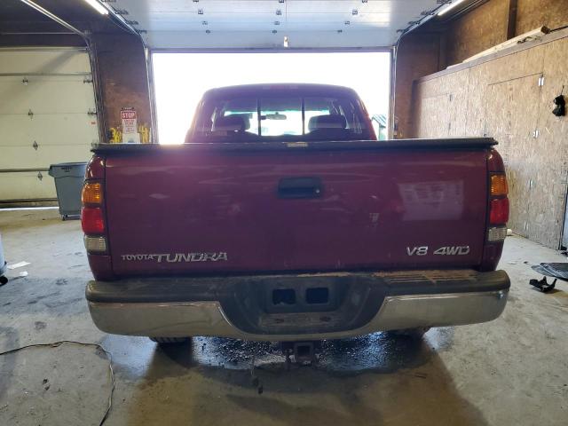 5TBBT4417YS068517 - 2000 TOYOTA TUNDRA ACCESS CAB BURGUNDY photo 6