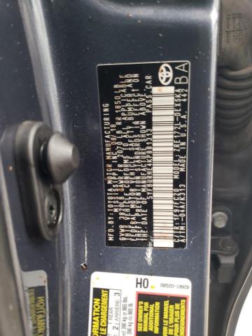 5YFBURHE4KP881313 - 2019 TOYOTA COROLLA L ნაცრისფერი ფოტო 12