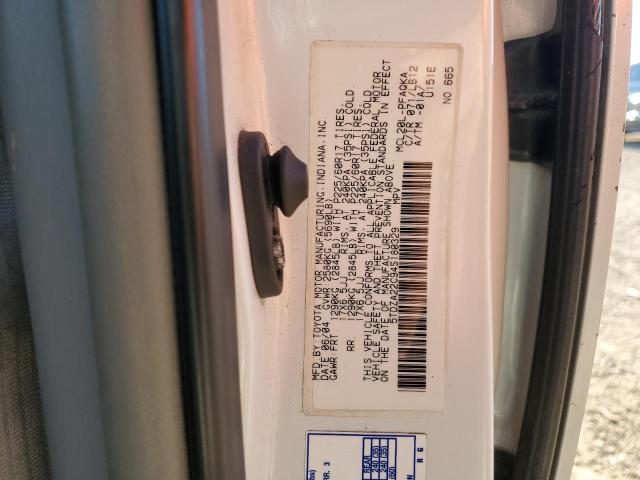 5TDZA22C94S180329 - 2004 TOYOTA SIENNA XLE 白色 照片 12