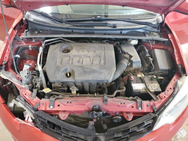 2T1BURHE9FC304587 - 2015 TOYOTA COROLLA L RED photo 11