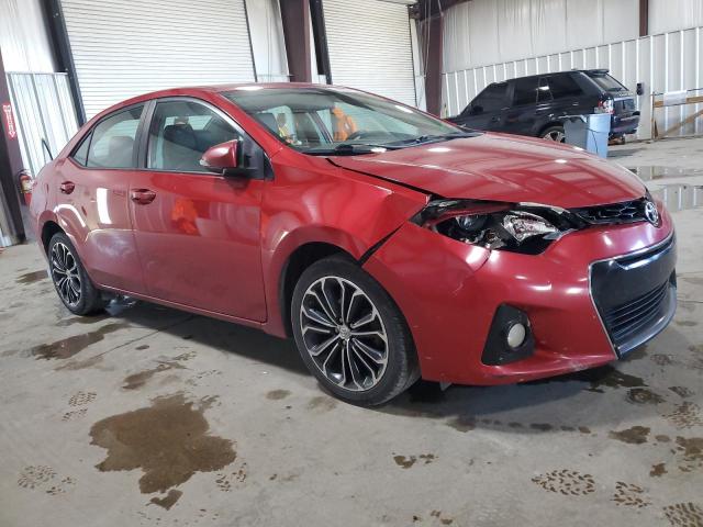 2T1BURHE9FC304587 - 2015 TOYOTA COROLLA L RED photo 4