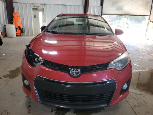 2T1BURHE9FC304587 - 2015 TOYOTA COROLLA L RED photo 5