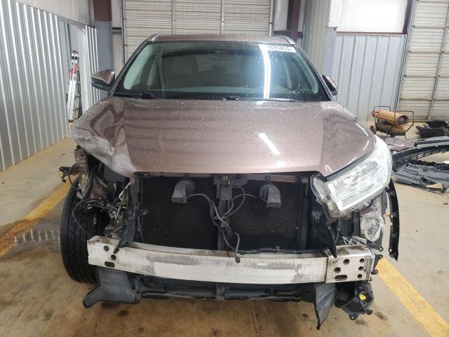 5TDJZRFH3HS373778 - 2017 TOYOTA HIGHLANDER SE BROWN photo 5