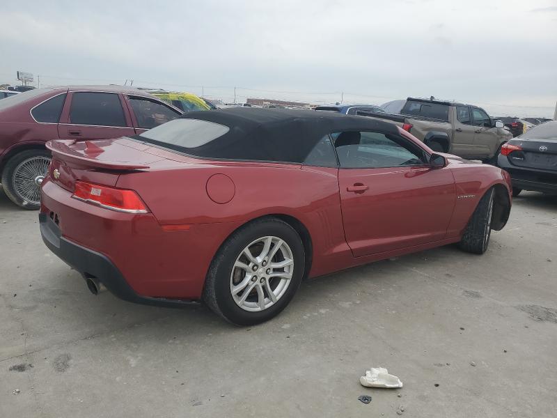 2G1FD3D33F9278077 - 2015 CHEVROLET CAMARO LT Kırmızı fotoğraf 3