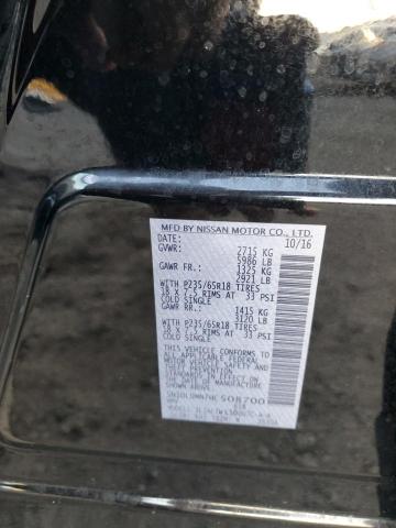 5N1DL0MN7HC508700 - 2017 INFINITI QX60 Սև լուսանկար 12