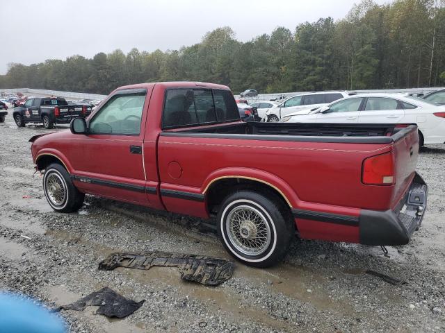 1GCCS1445VK131446 - 1997 CHEVROLET S TRUCK S10 RED photo 2
