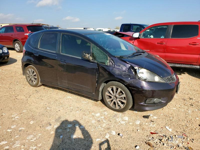 JHMGE8H55DC023646 - 2013 HONDA FIT SPORT PURPLE photo 4