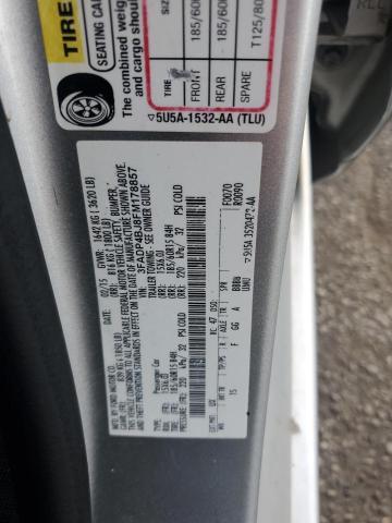 3FADP4BJ8FM178857 - 2015 FORD FIESTA SE SILVER photo 12